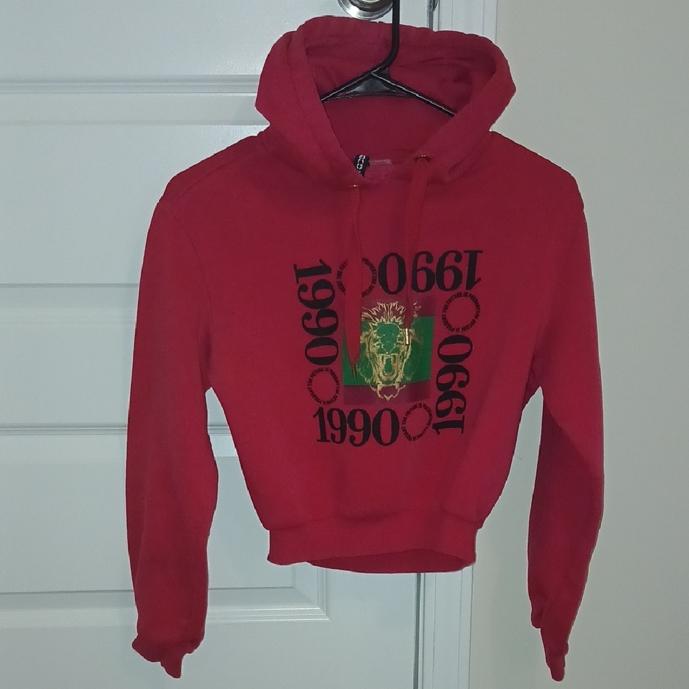 H&M Red Hoodie Sweater